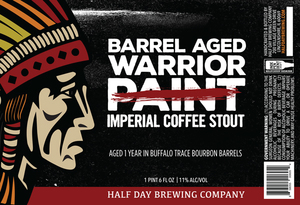 Half Day Brewing Company Barrel Aged Warrior Paint October 2017