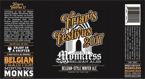 Monkless Belgian Ales Friar's Festivus