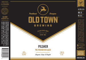 Old Town Brewing Pilsner October 2017