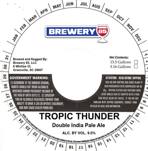 Brewery 85 Tropic Thunder October 2017