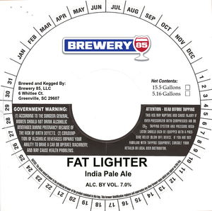 Brewery 85 Fat Lighter October 2017