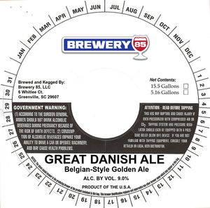 Brewery 85 Great Danish Ale October 2017