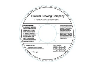 Eluvium Brewing Company Bohemian Pilsner October 2017