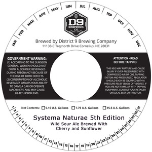 D9 Brewing Company Systema Naturae- 5th Edition