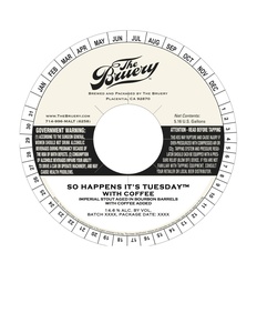 The Bruery So Happens It's Tuesday With Coffee October 2017
