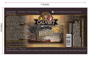 Calvert Brewing Company Broadside October 2017