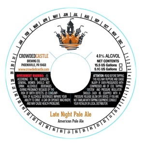 Crowded Castle Brewing Company Late Night Pale Ale October 2017