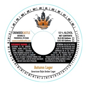 Crowded Castle Brewing Company Autumn Lager October 2017