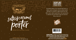 Cascade Lakes Brewing Company Salted Caramel Porter October 2017