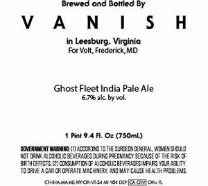 Ghost Fleet India Pale Ale October 2017