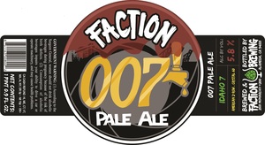 Faction Brewing 007 Pale Ale October 2017