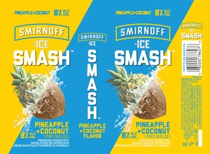 Smirnoff Ice Smash Pineapple + Coconut October 2017
