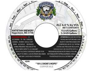 Antietam Brewery 101.5 Bob's Hops October 2017