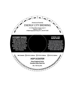 Energy City Brewing Hop Scooter October 2017