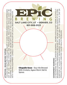 Epic Brewing Chapulin Gose