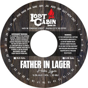Lost Cabin Beer Co. Father In Lager October 2017