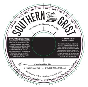 Southern Grist Brewing Company Calculated Bet