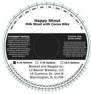 Lil Beaver Brewery Happy Shout October 2017