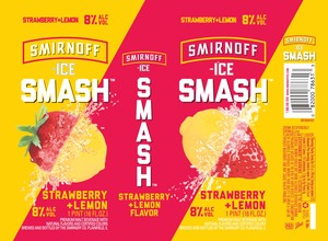 Smirnoff Ice Smash Strawberry + Lemon October 2017