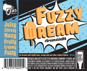 O'so Brewing Company Fuzzy Dream November 2017
