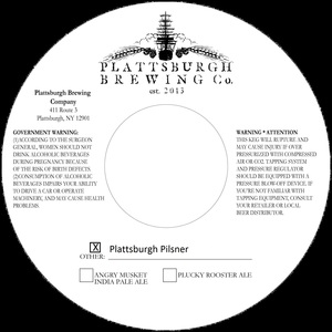 Plattsburgh Brewing Co Plattsburgh Pilsner November 2017