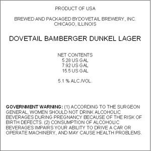 Dovetail Bamberger Dunkel November 2017