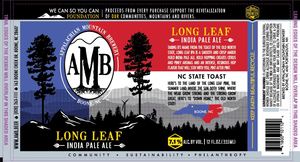 Appalachian Mountain Brewery Long Leaf November 2017