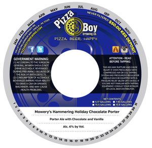 Pizza Boy Brewing Co. Mowery's Hammering Holiday November 2017