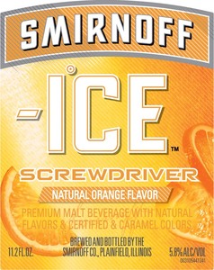 Smirnoff Ice Screwdriver November 2017