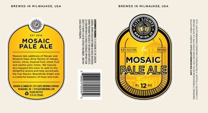 City Lights Brewing Company Mosaic Pale Ale November 2017