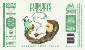 Cabin Boys Brewery Bearded Theologian, Belgian Quad November 2017
