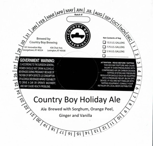 Country Boy Brewing Country Boy Holiday Ale