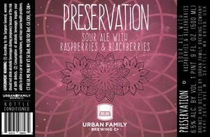 Urban Family Brewing Company Preservation November 2017