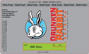 Drunken Rabbit Brewing Milk Stout November 2017