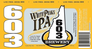 603 Brewery White Peaks IPA November 2017