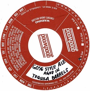 Goodwood Brewing Co Gose Style Ale Aged In Tequila Barrels December 2017