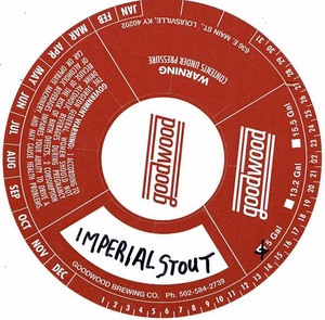 Goodwood Brewing Co Imperial Stout December 2017