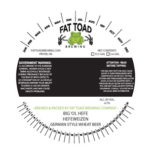 Fat Toad Brewing Company December 2017