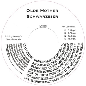 Olde Mother Schwarzbier December 2017