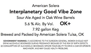 American Solera Good Vibe Zone January 2018