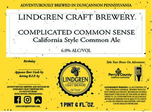 Lindgren Craft Brewery Complicated Common Sense January 2020