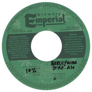 Brewery Emperial Emperial Barleywine-style Ale January 2020