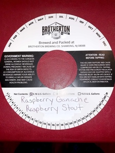 Brotherton Brewing Company Raspberry Ganache Raspberry Stout February 2020
