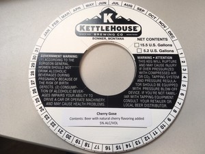 Kettlehouse Brewing Co. Cherry Gose