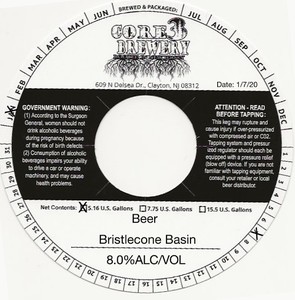 Core3brewery Bristlecone Basin February 2020