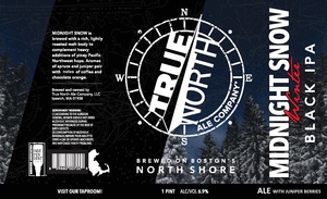 True North Ale Company Midnight Snow Winter Black IPA February 2020