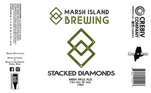 Marsh Island Brewing Stacked Diamonds India Pale Ale January 2020