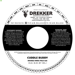 Drekker Brewing Company Cuddle Buddy Double India Pale Ale