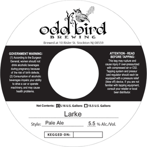 Odd Bird Brewing Larke January 2020