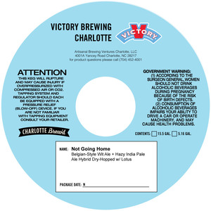 Victory Brewing Charlotte Not Going Home January 2020